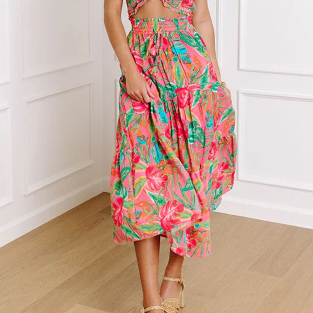 Floral Summer Maxi Skirt